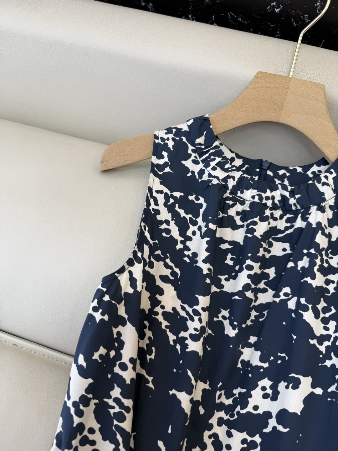 BS1155#新款连衣裙。Max 顶级版 100% 棉 无袖印花连衣裙 36/38/40/42