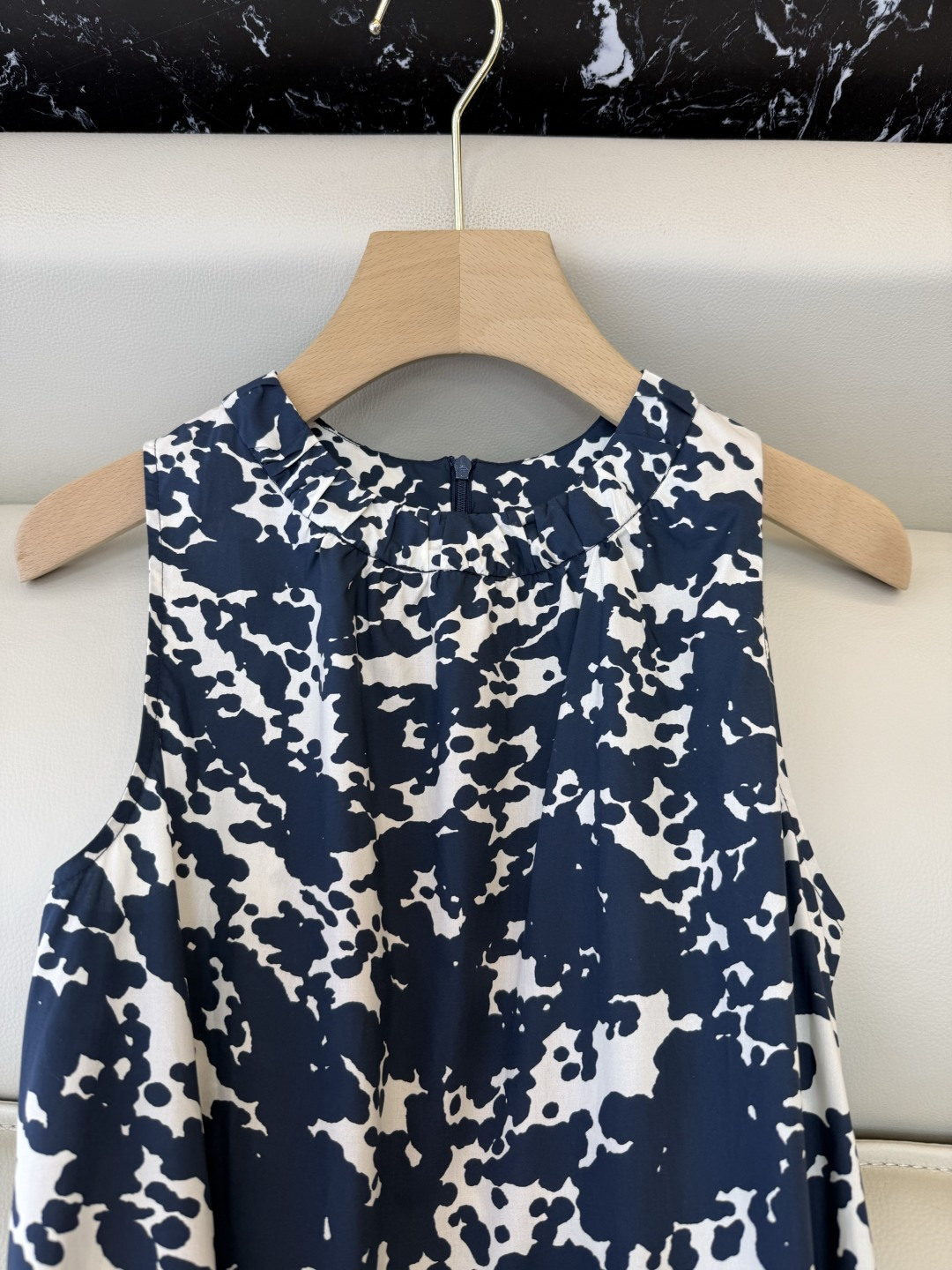 BS1155#新款连衣裙。Max 顶级版 100% 棉 无袖印花连衣裙 36/38/40/42