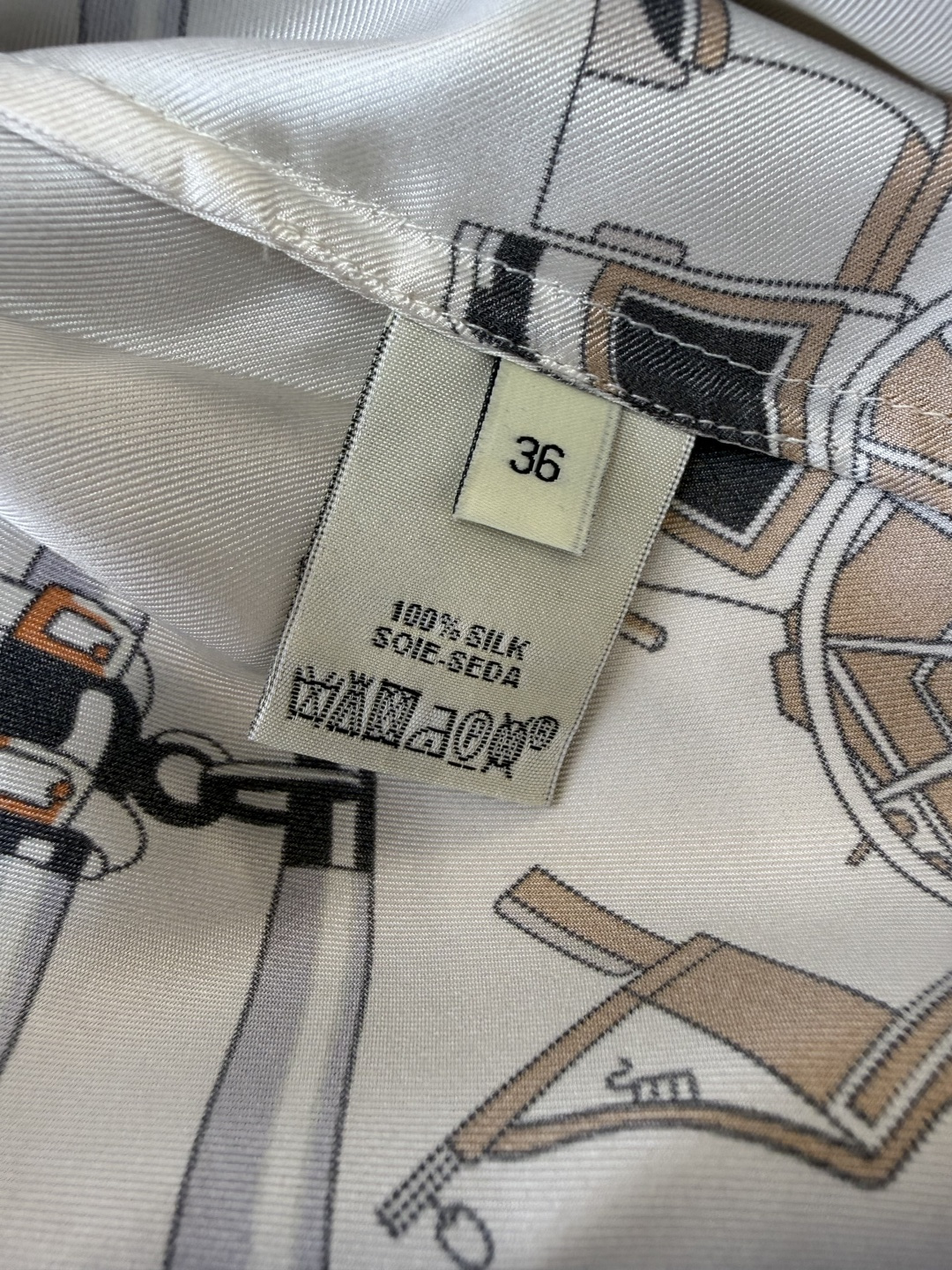 BS1165#新款连衣裙。H 爱马仕 顶级版 100% 真丝 印花连衣裙 36/38/40/42