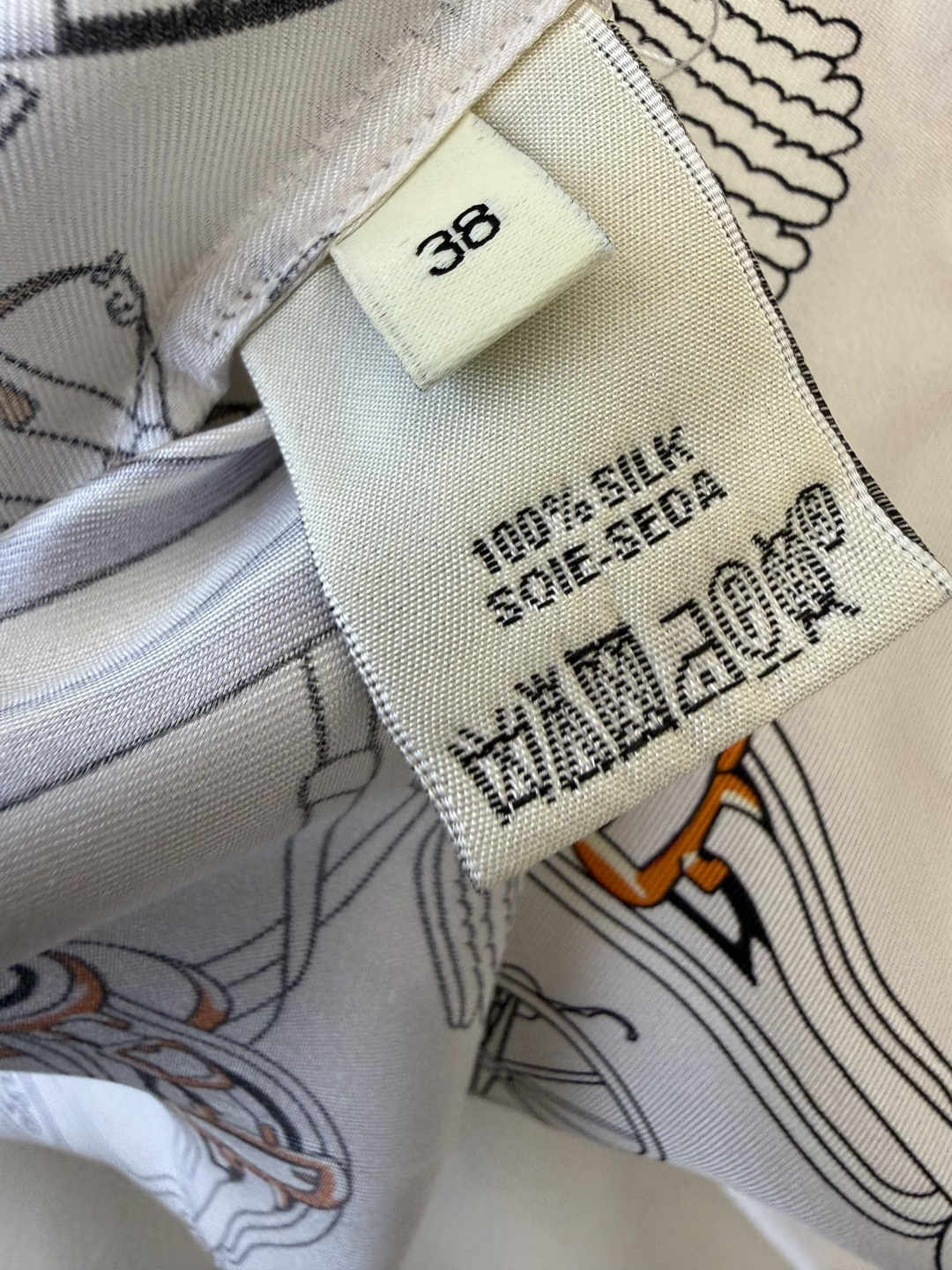 BS1162#新款衬衫。H 爱马仕 顶级版 100% 真丝 长袖衬衫 36/38/40/42