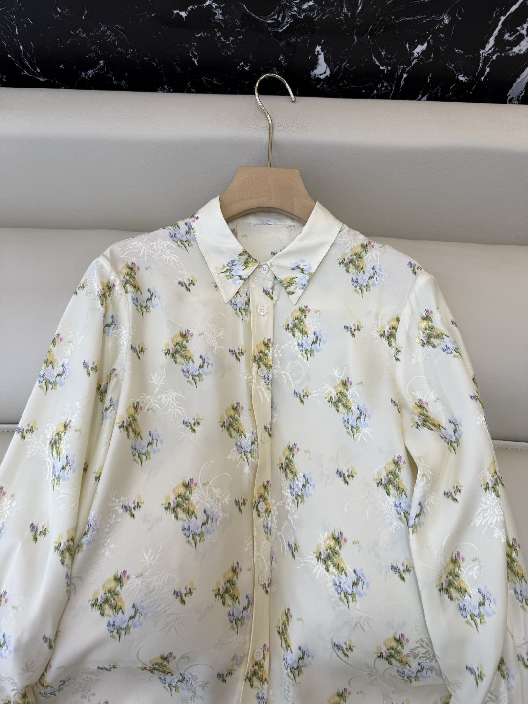 BS1143#新款衬衫。Dior 顶级版 100% 真丝 长袖衬衫 36/38/40/42