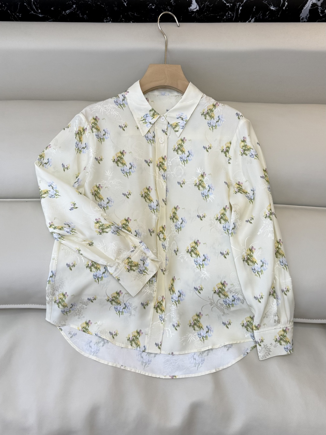 BS1143#新款衬衫。Dior 顶级版 100% 真丝 长袖衬衫 36/38/40/42