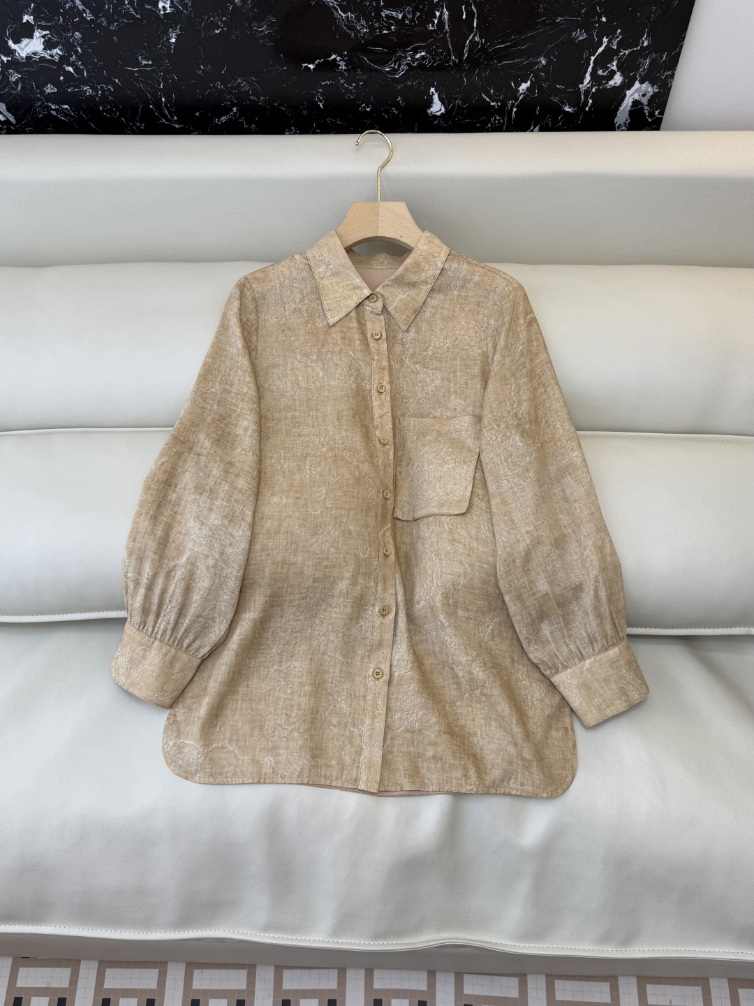 XF074#新款套装‼️天丝亚麻 长袖衬衫➕长裤 套装 SMLXL XXL