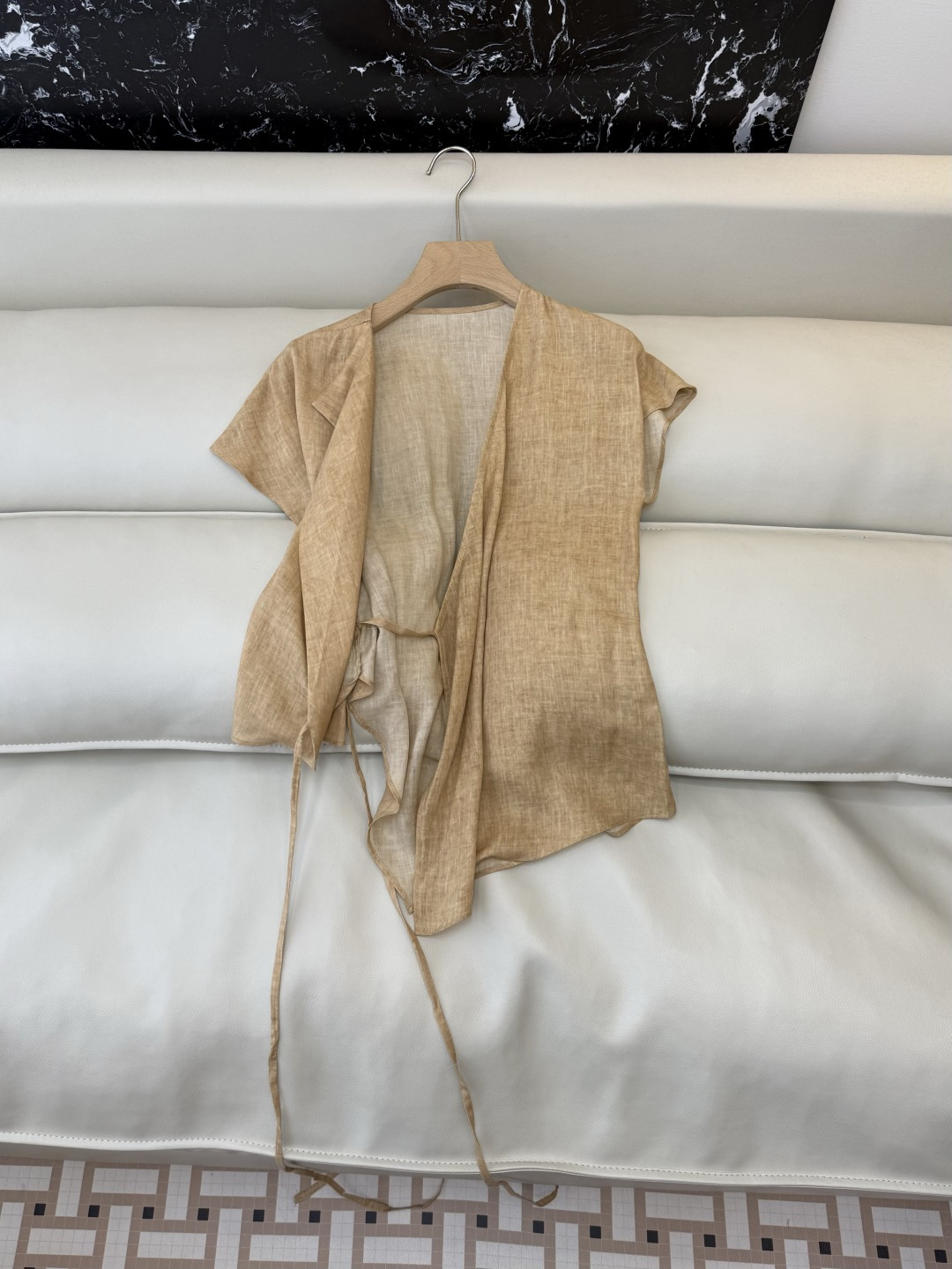 XF075#新款套装‼️天丝亚麻 短袖上衣➕长半裙 套装 SMLXL XXL