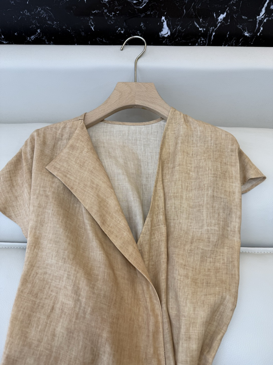 XF075#新款套装‼️天丝亚麻 短袖上衣➕长半裙 套装 SMLXL XXL