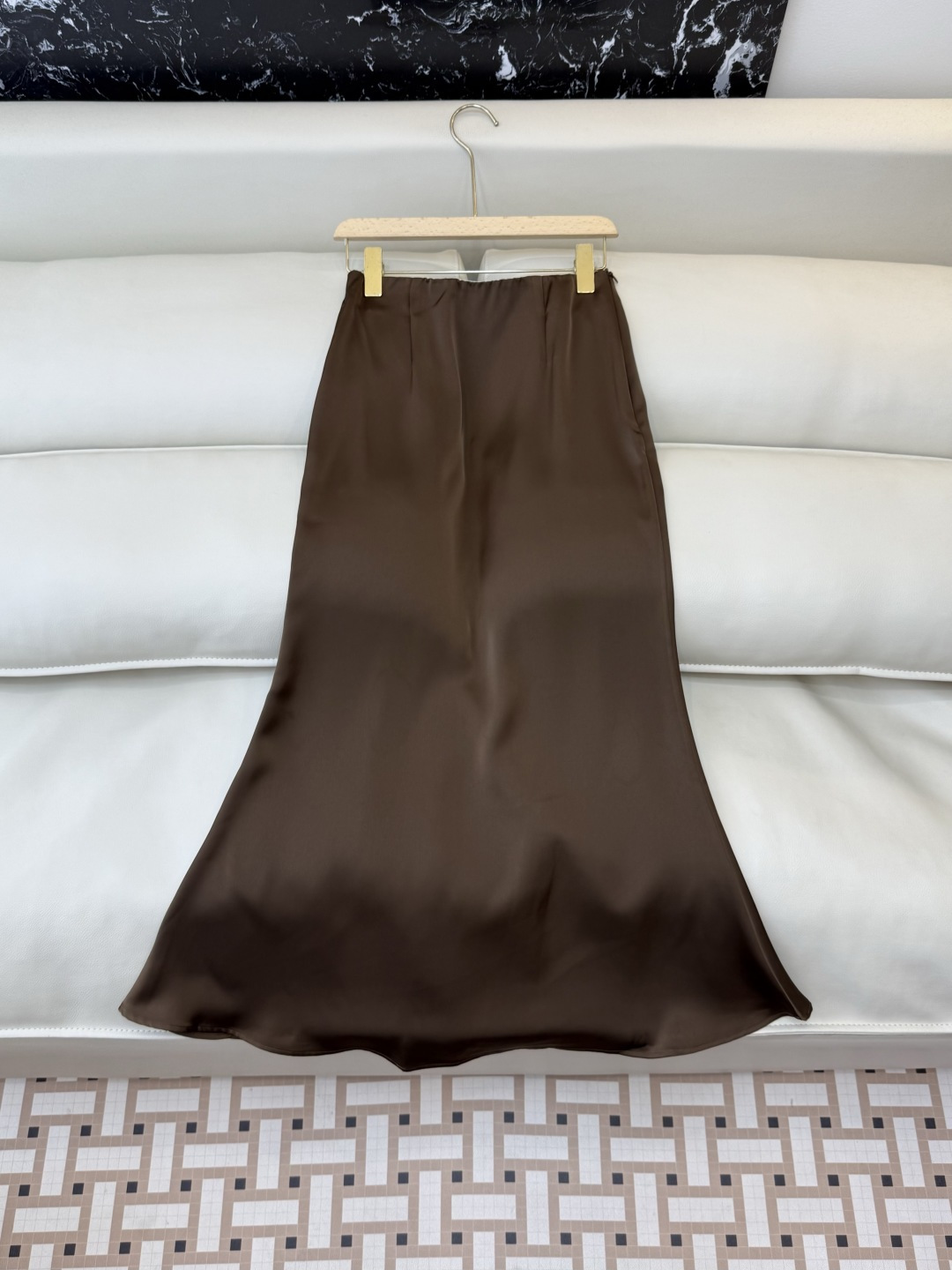 XF073#新款套装‼️水墨印花长袖衬衫➕长半裙 套装 SMLXL XXL