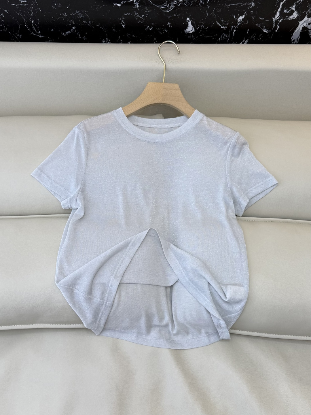 QD8087#新款针织。BC 顶级版‼️短袖针织衫 极简风 三色 SMLXL