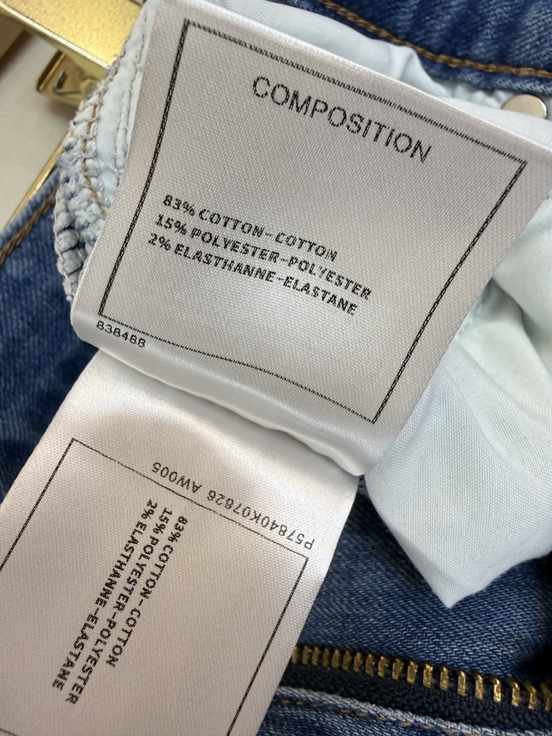 AW057#新款牛仔裤‼️小香 双C 牛仔长裤 白色 蓝色 26-30