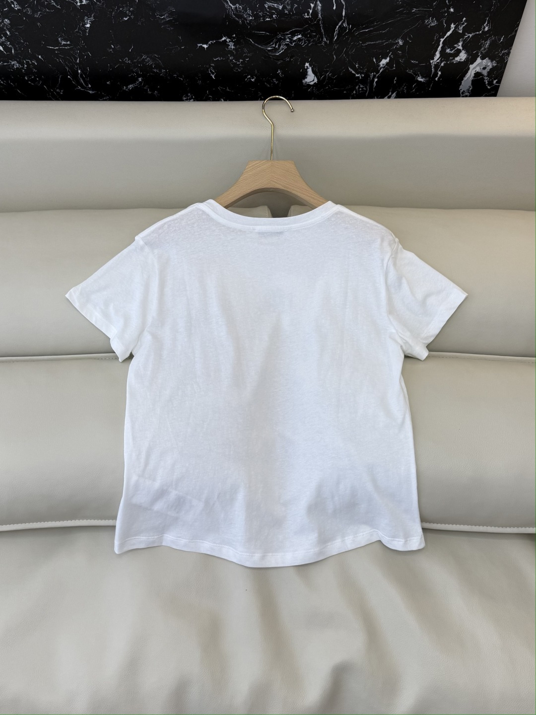 QG0203#新款T恤⚠️‼️Max mara 珠片绣花 短袖T恤 白色 SML