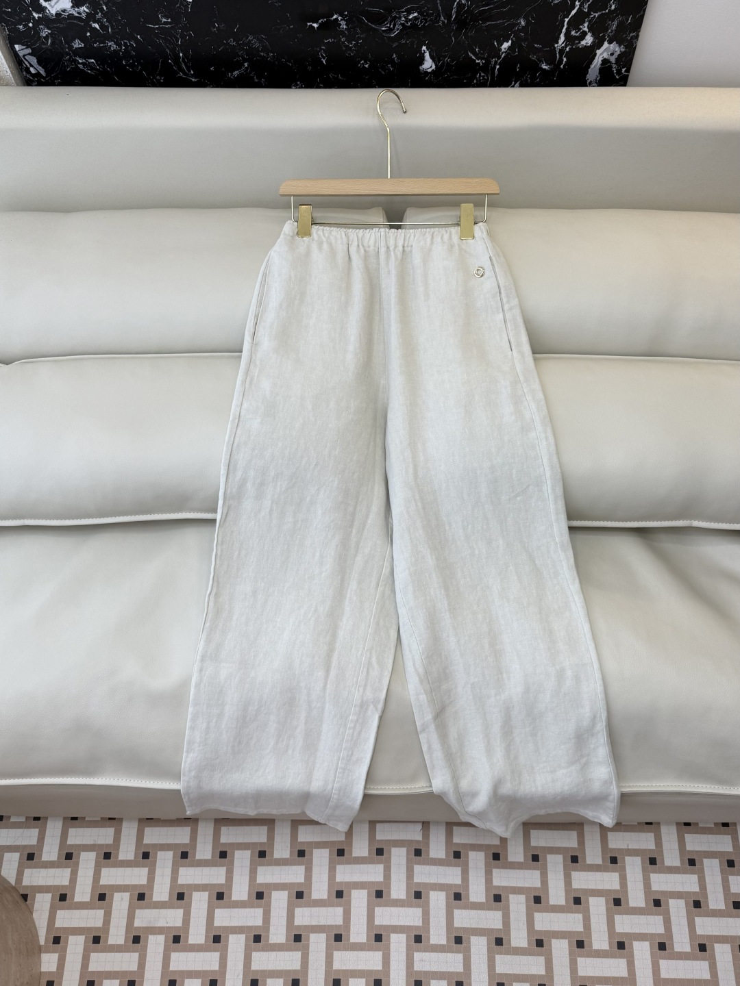 MY096#新款裤子。L% 汉麻 极简风 长裤 五色 MLXL