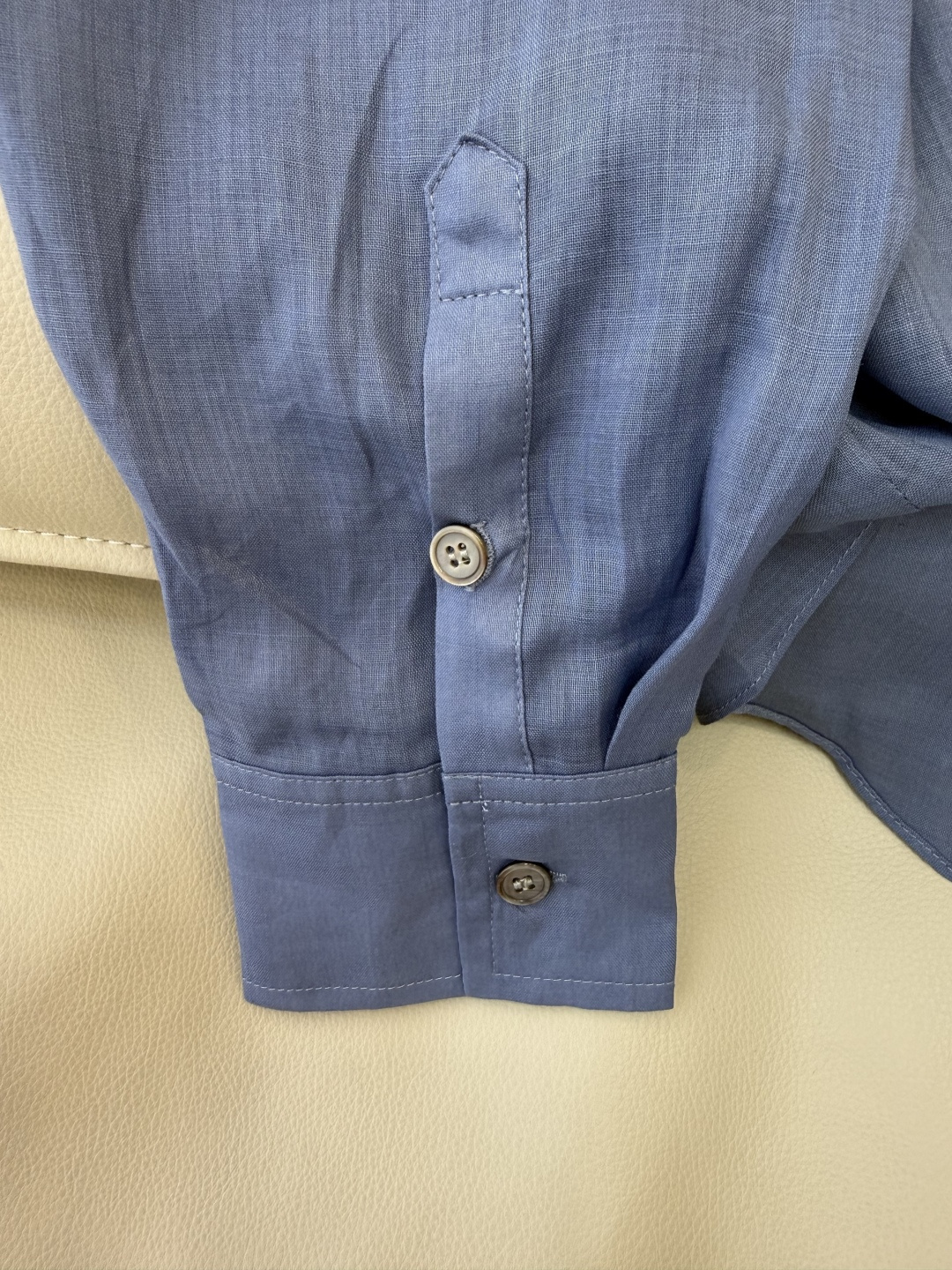 MY095#新款衬衫。Bc 苎麻扭结长袖衬衫 三色 SML