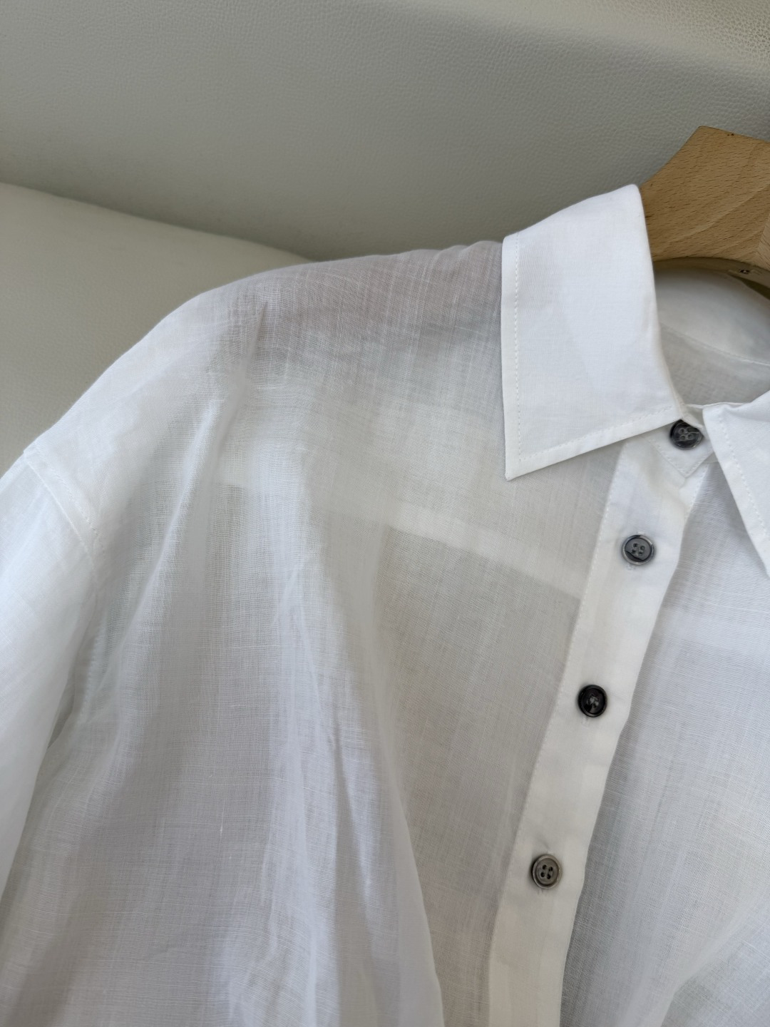 MY095#新款衬衫。Bc 苎麻扭结长袖衬衫 三色 SML