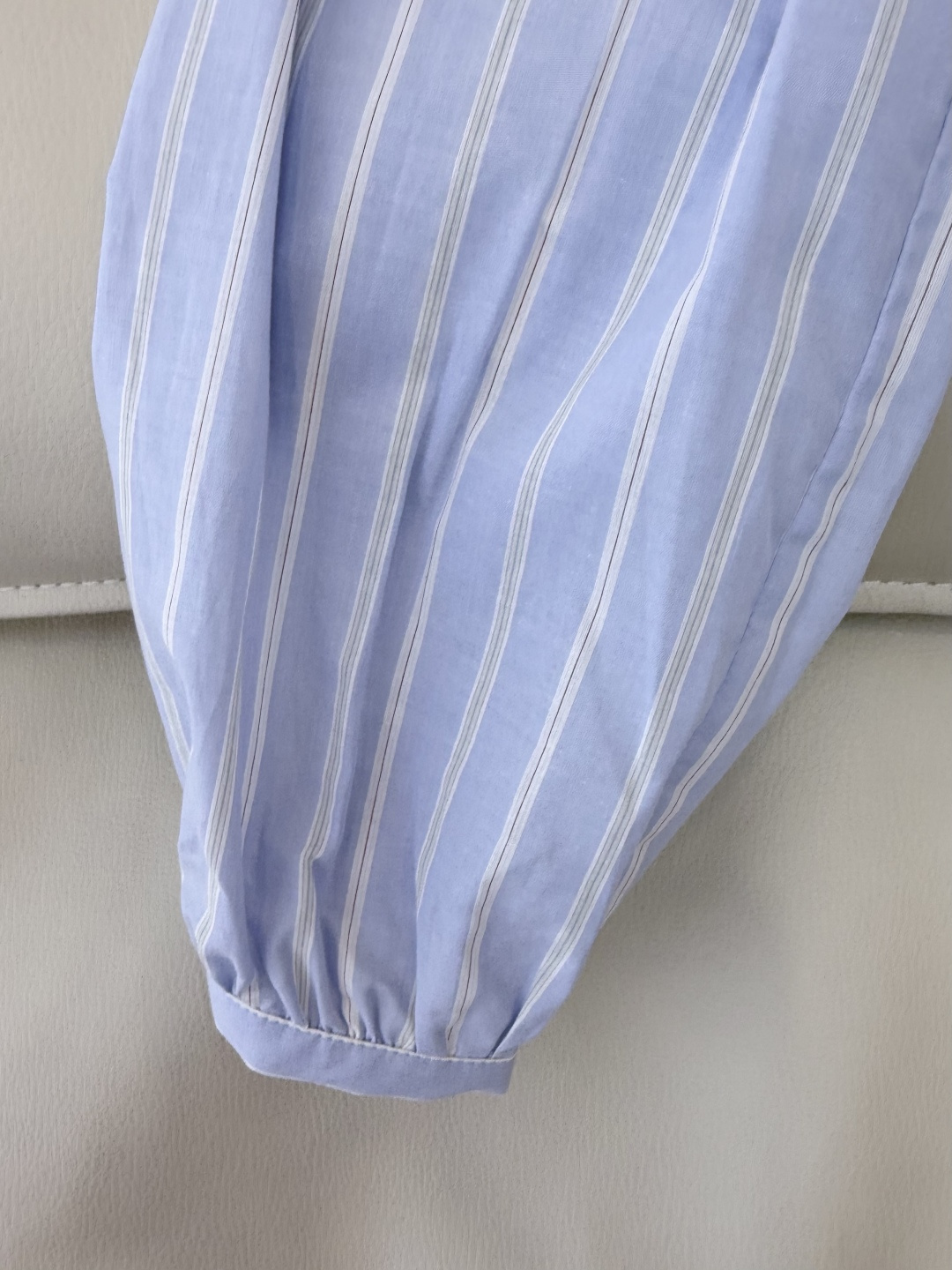 CY0117#新款衬衫。ES 蕾丝镂空绣花 长袖衬衫 蓝色 SM L