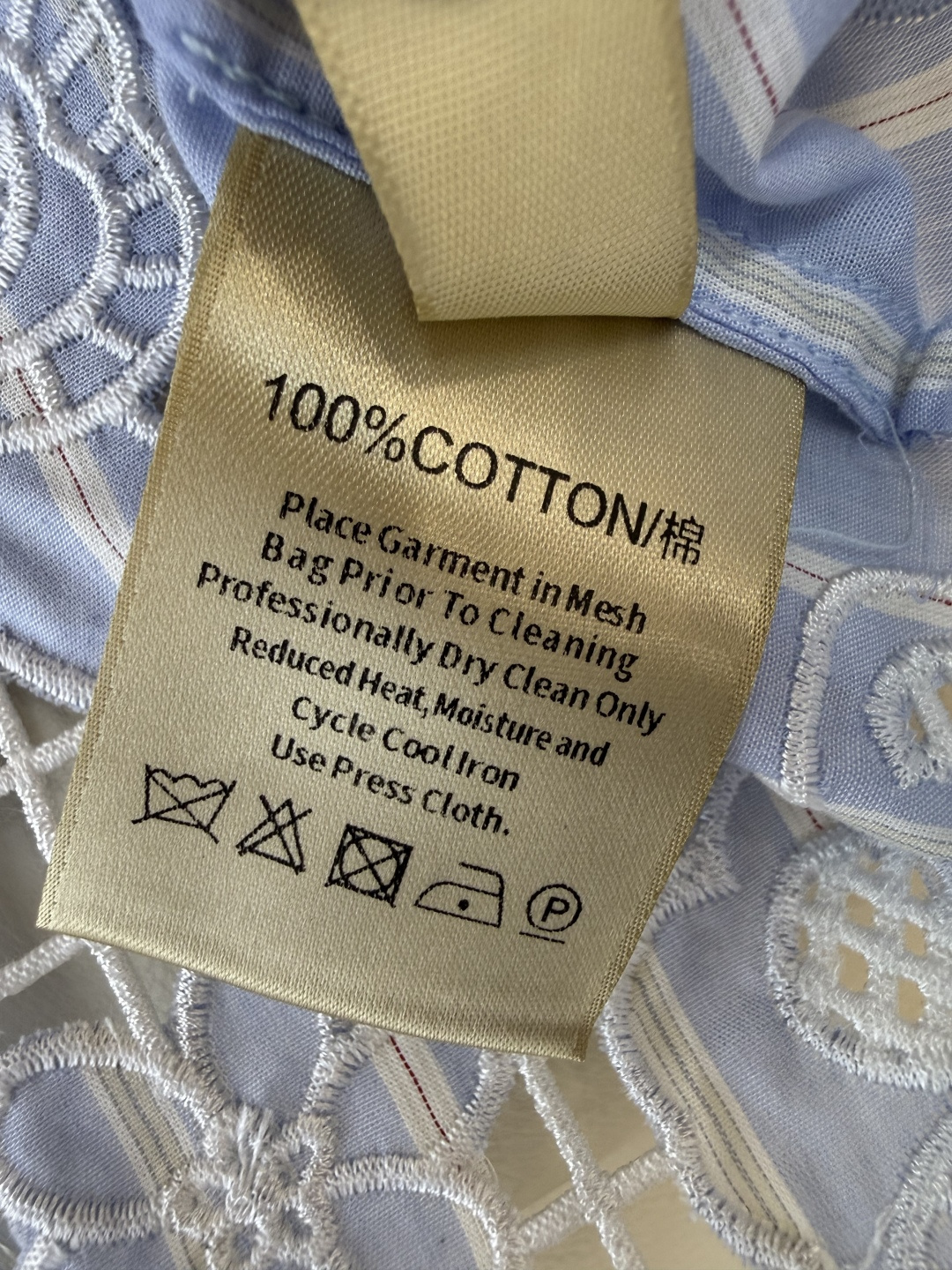 CY0116#新款衬衫。ES 蕾丝镂空绣花 短袖衬衫 蓝色 SM L