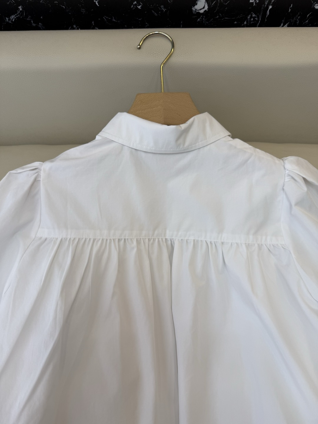 CY0118#新款衬衫。L V 极简 宽松 短袖衬衫 白色 SM L