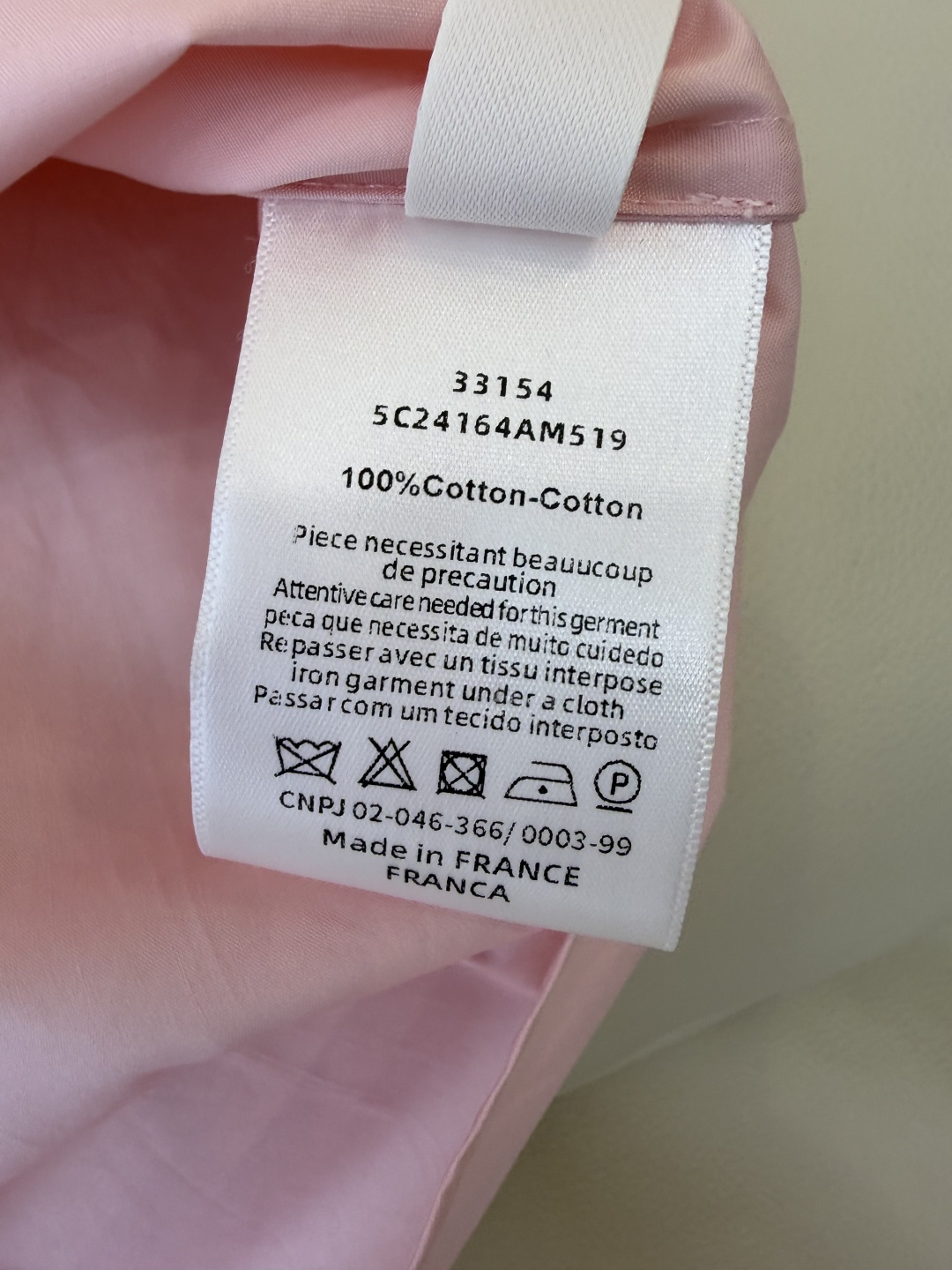 CY0114新款衬衫。Dior 小蜜蜂 绣花 翻领修身 短袖衬衫 白色 粉色 SM L