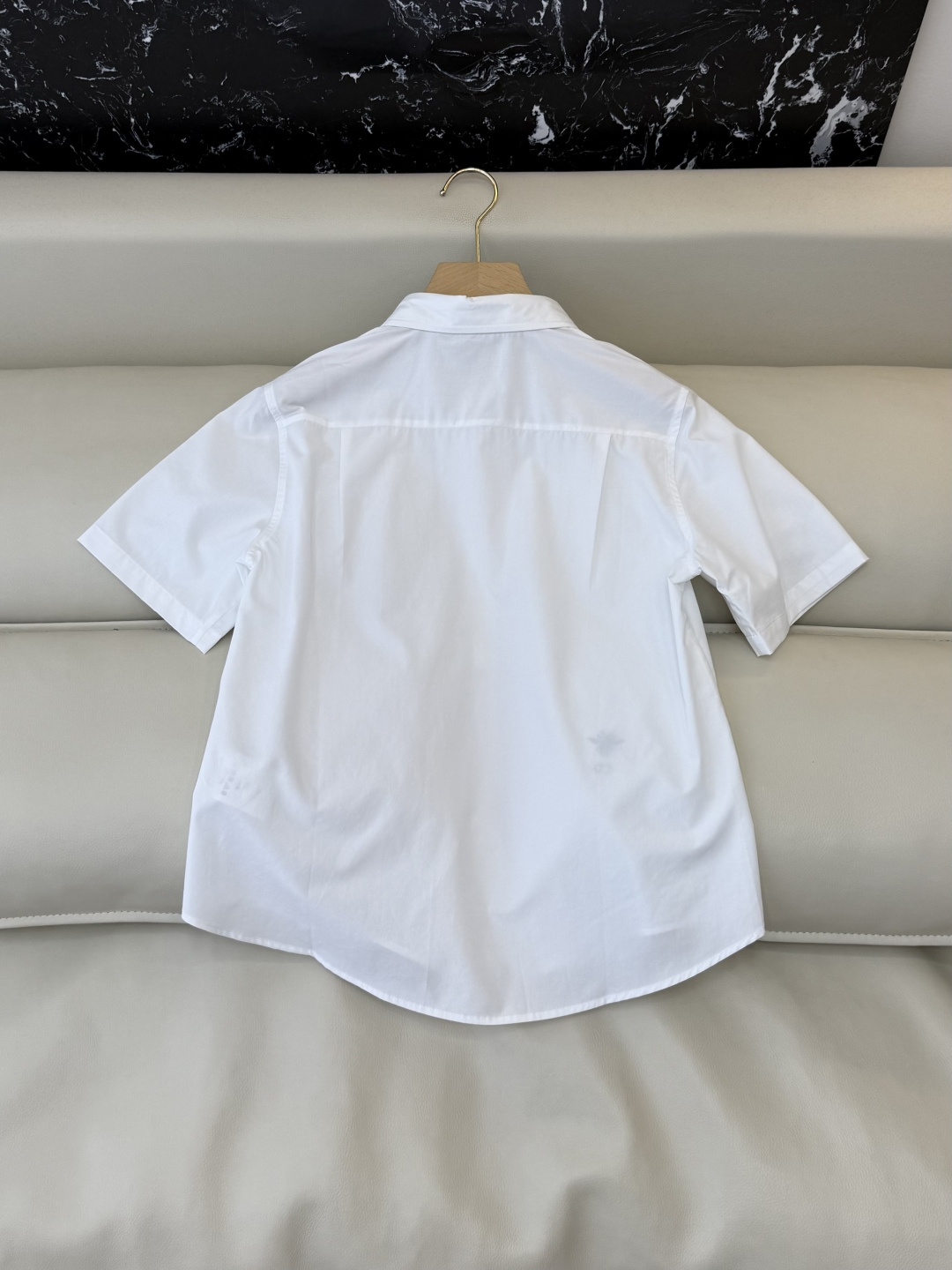 CY0114新款衬衫。Dior 小蜜蜂 绣花 翻领修身 短袖衬衫 白色 粉色 SM L