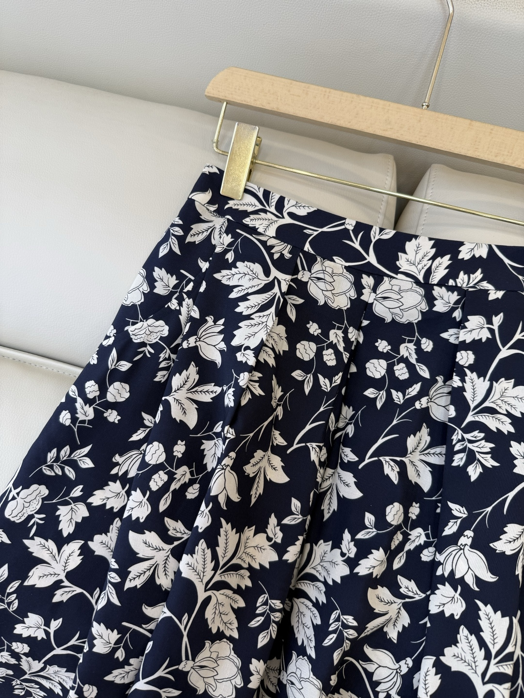 BS1173#新款半裙。法式花卉印花 长半裙 SMLXL