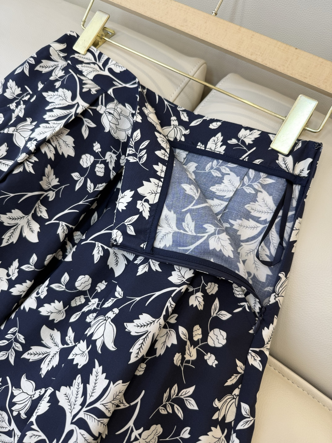 BS1173#新款半裙。法式花卉印花 长半裙 SMLXL
