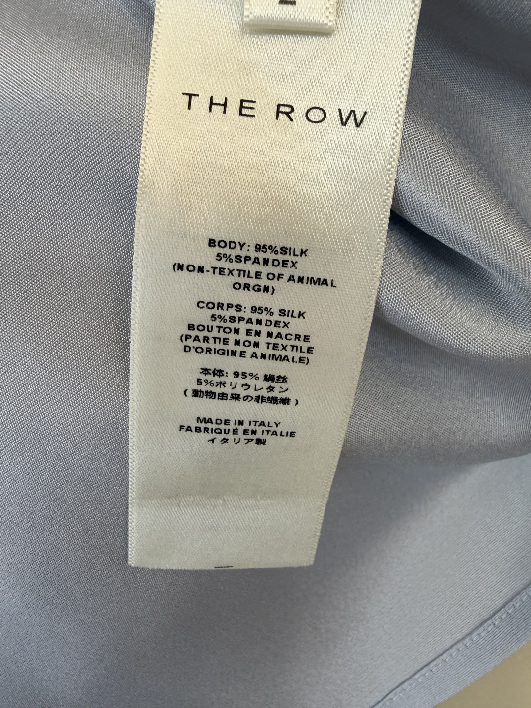 QD8091#新款上衣。The Row 顶级版‼️极简风 95%真丝 短袖上衣 多色 SMLXL