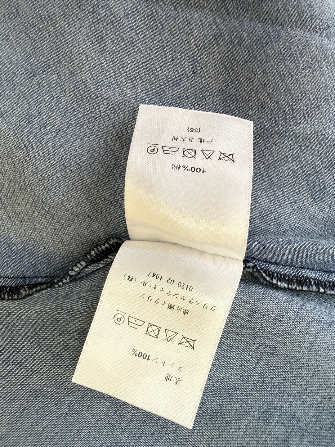 AW069#新款连衣裙P‼️木耳边 短袖水洗牛仔连衣裙 浅蓝色 深蓝色 SML