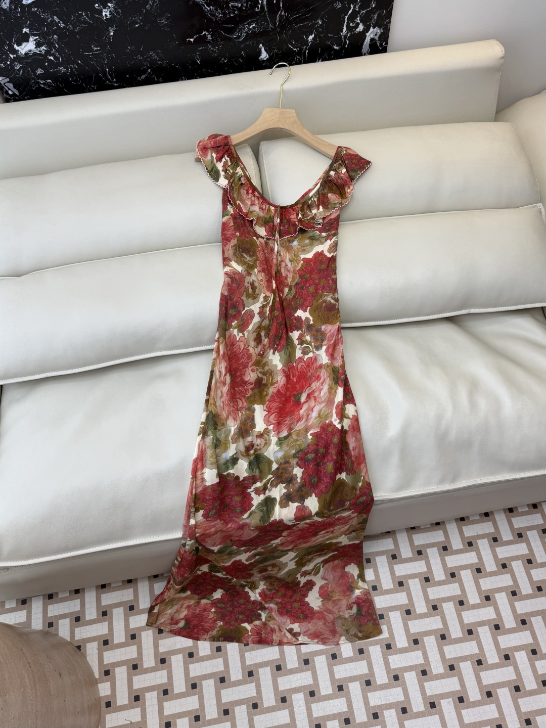 NO:820846,YJJ020# New Dress P Linen bias cut U-neck slim printed dress S-XL, women's clothing, skirts,19860909YJJ020#新款连衣裙P 亚麻斜裁U领修身印花连衣裙 S-XL,女装,skirts,,Women's clothing