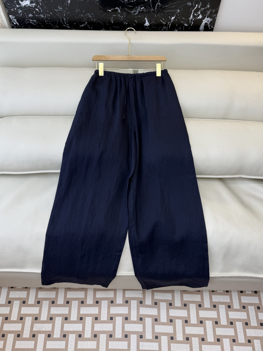 LZ26031#新款裤子。BC 100% 亚麻 阔腿长裤 多色 SML