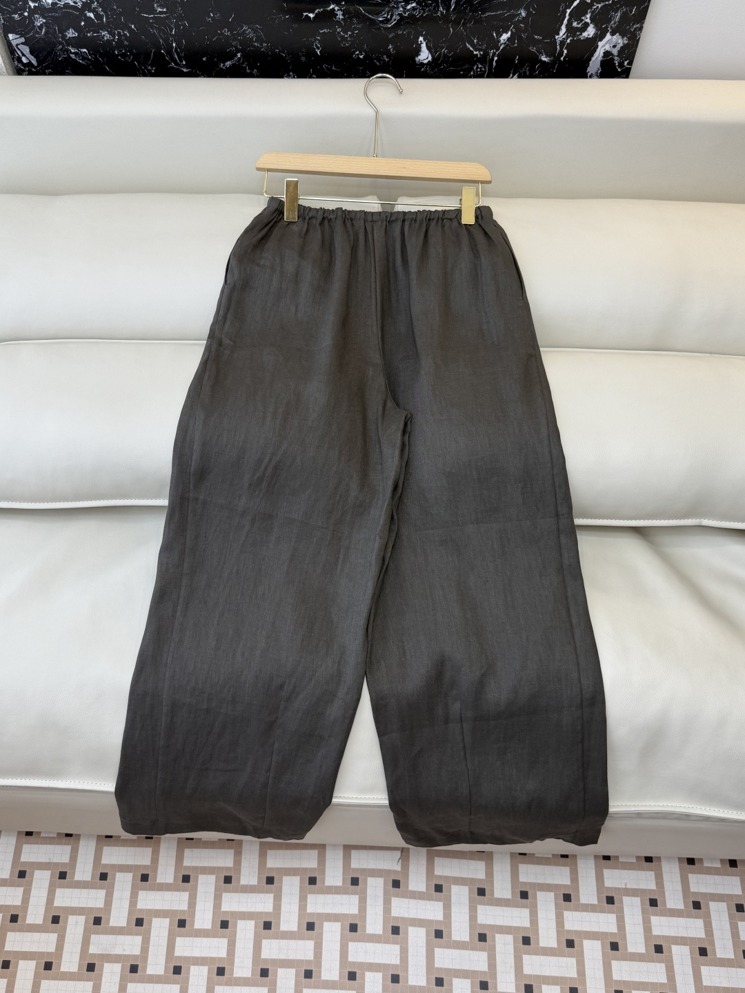 LZ26031#新款裤子。BC 100% 亚麻 阔腿长裤 多色 SML