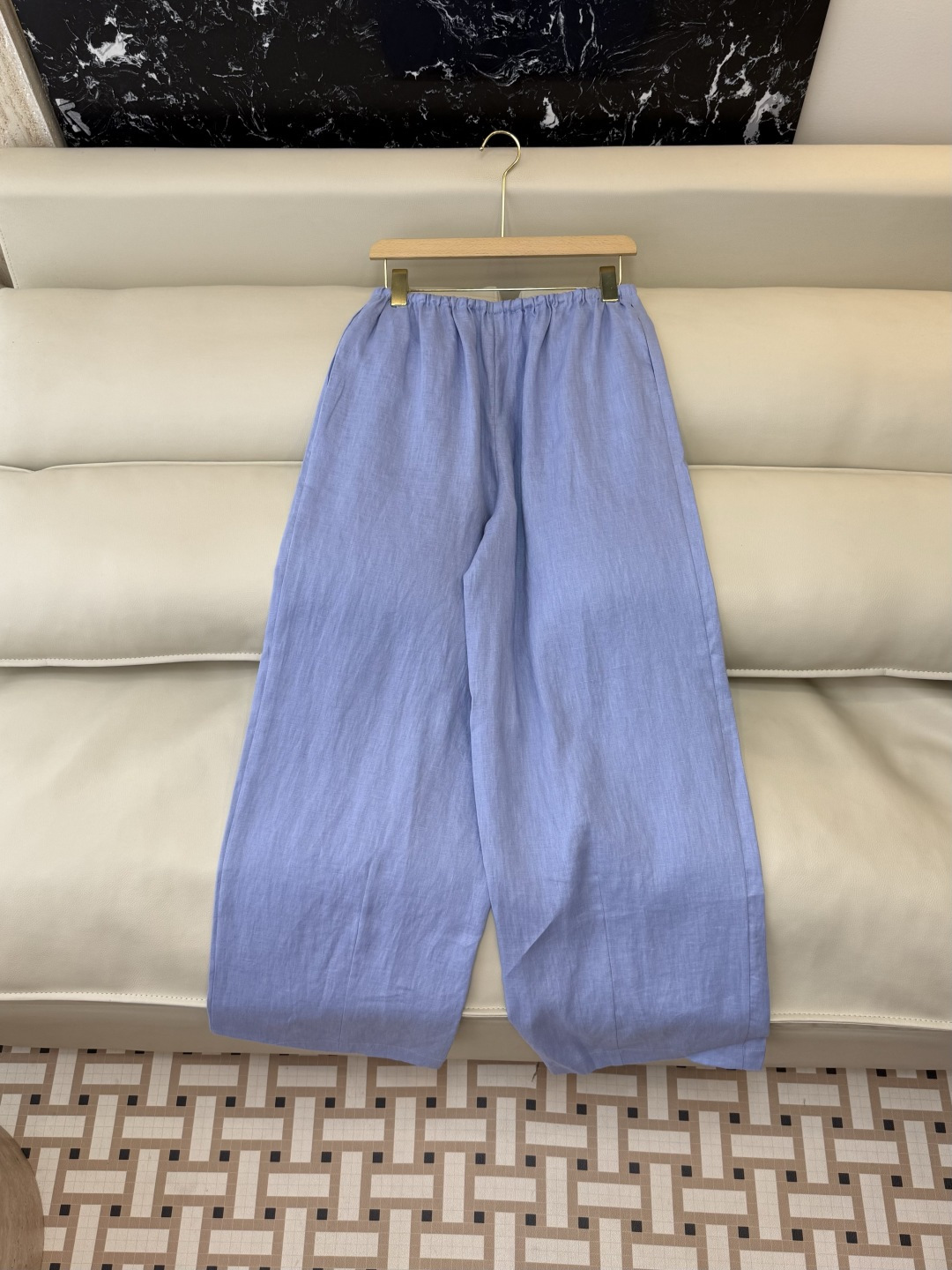 LZ26031#新款裤子。BC 100% 亚麻 阔腿长裤 多色 SML
