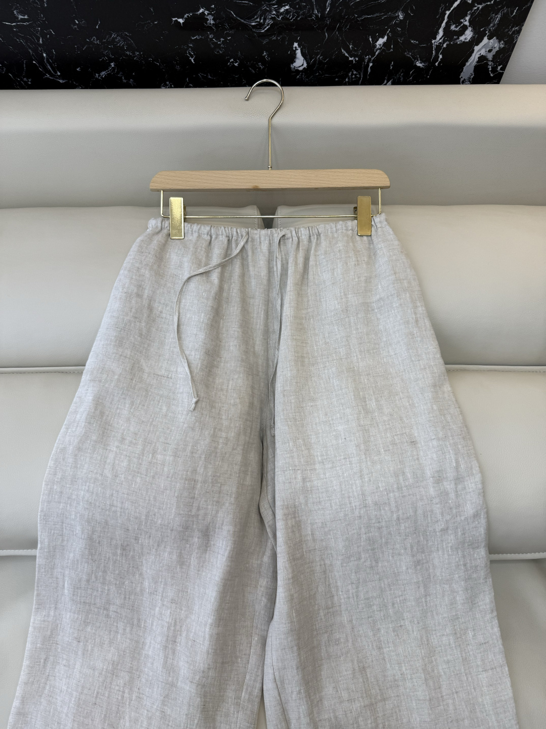 LZ26031#新款裤子。BC 100% 亚麻 阔腿长裤 多色 SML