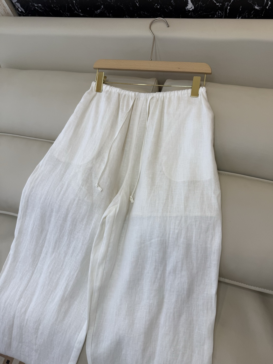 LZ26031#新款裤子。BC 100% 亚麻 阔腿长裤 多色 SML
