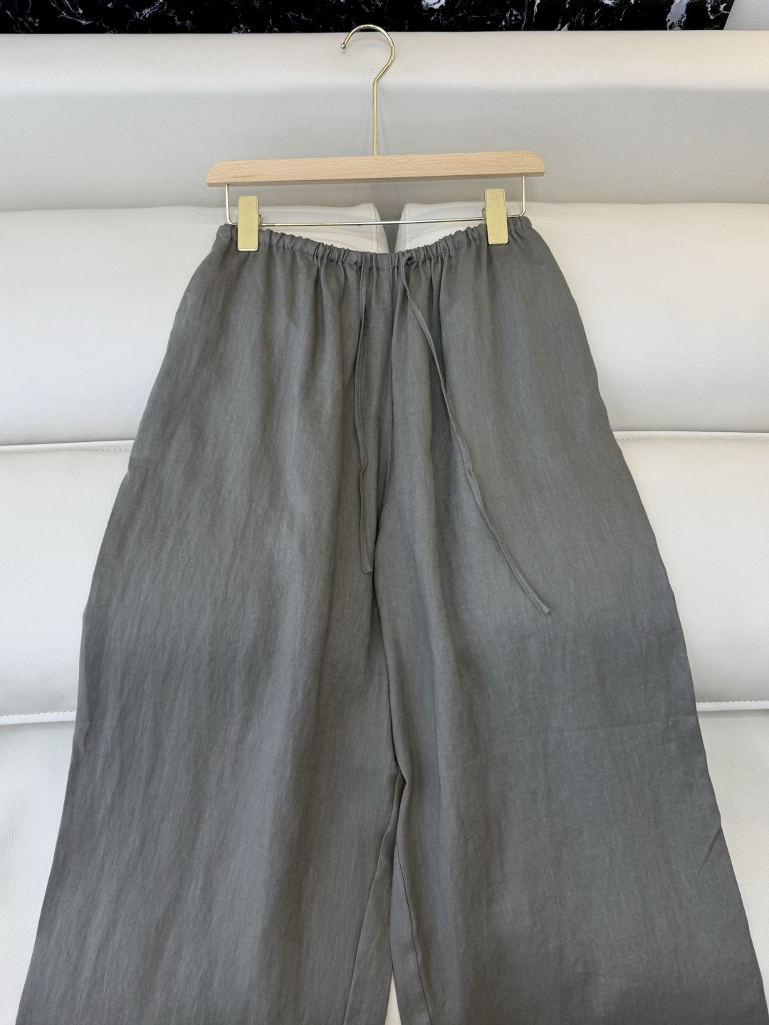 LZ26031#新款裤子。BC 100% 亚麻 阔腿长裤 多色 SML