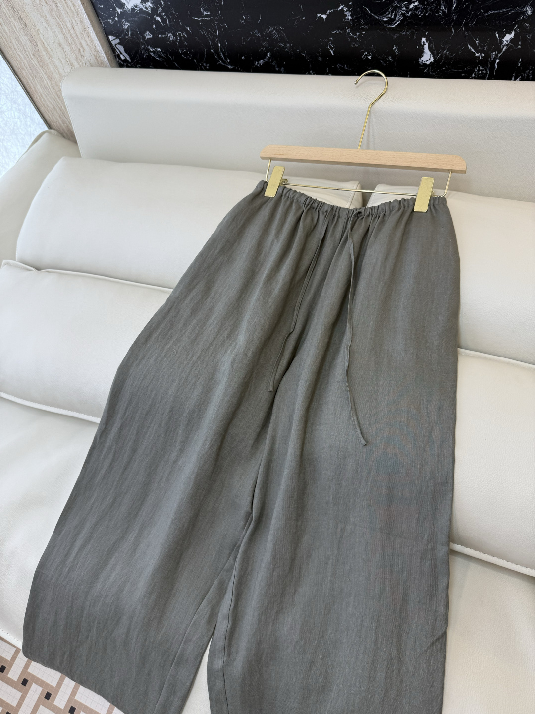 LZ26031#新款裤子。BC 100% 亚麻 阔腿长裤 多色 SML