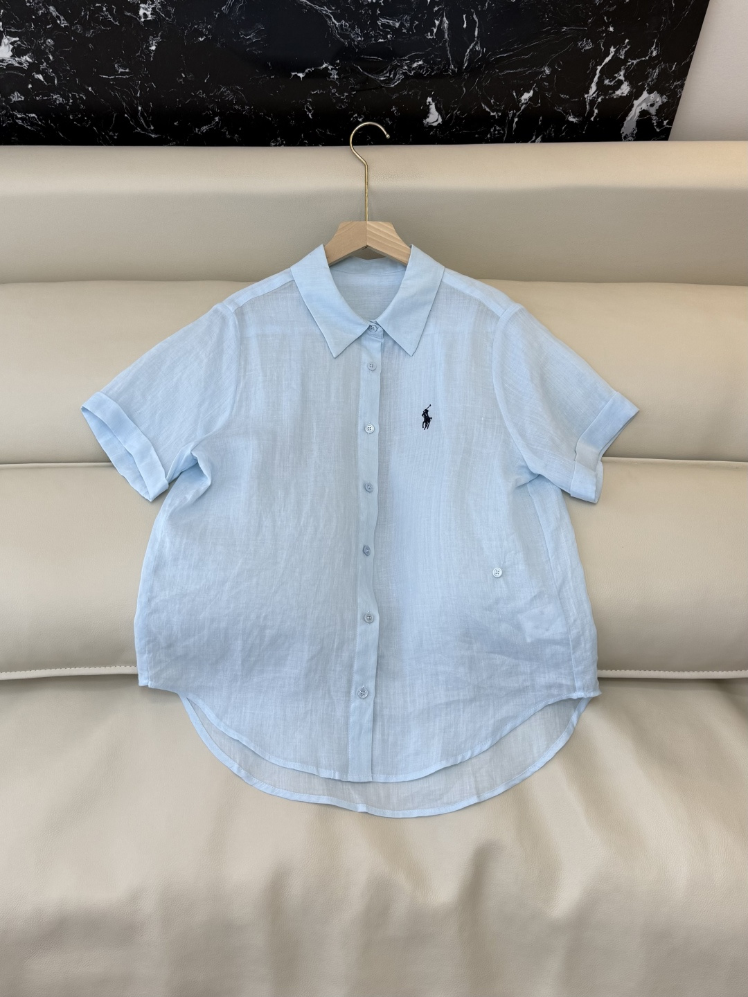 YM0118#新款套装⚠️工厂特批‼️Polo 100% 苎麻 短袖衬衫 ➕短裤套装 黄色 蓝色 白色 