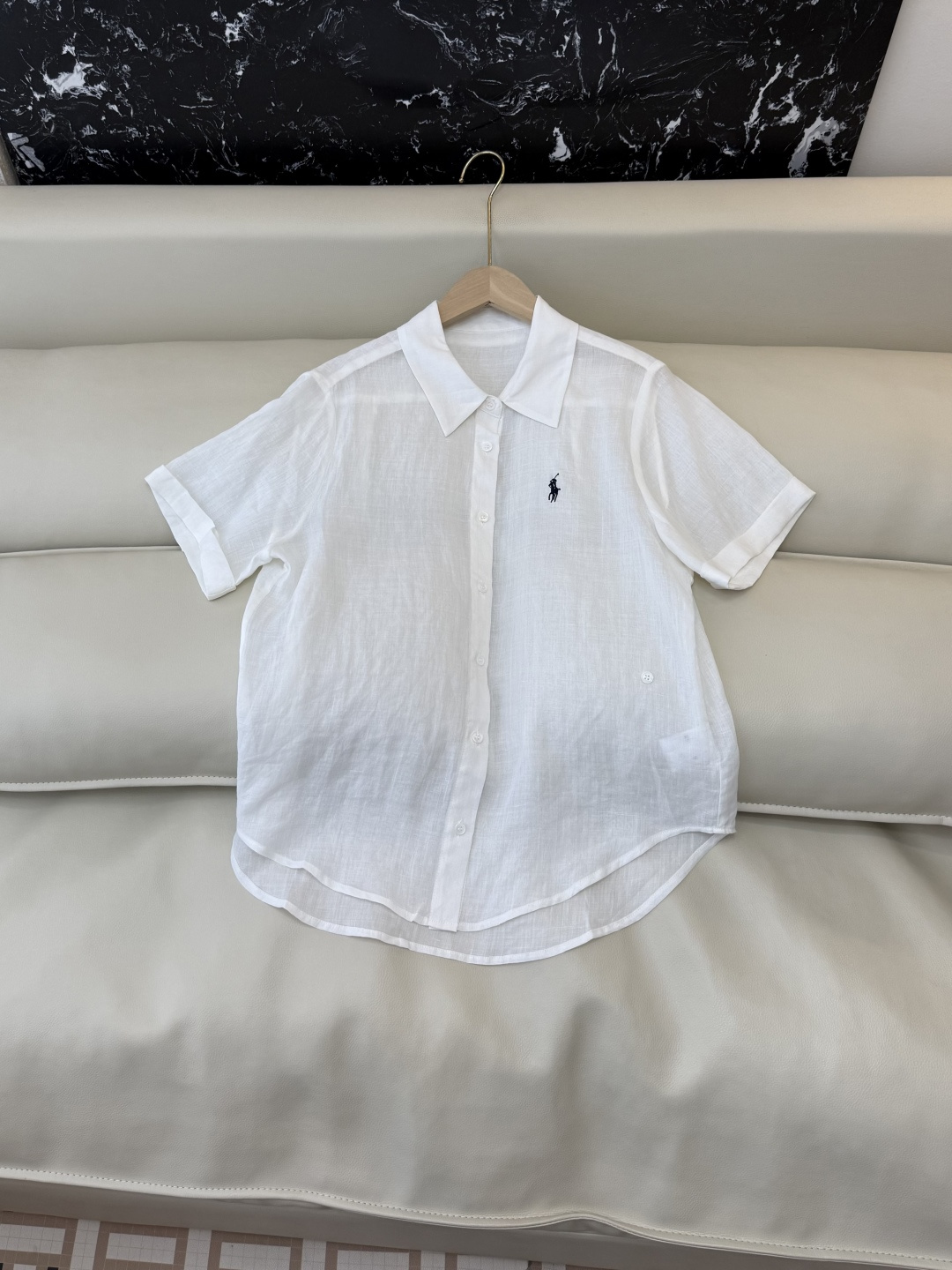 YM0118#新款套装⚠️工厂特批‼️Polo 100% 苎麻 短袖衬衫 ➕短裤套装 黄色 蓝色 白色 