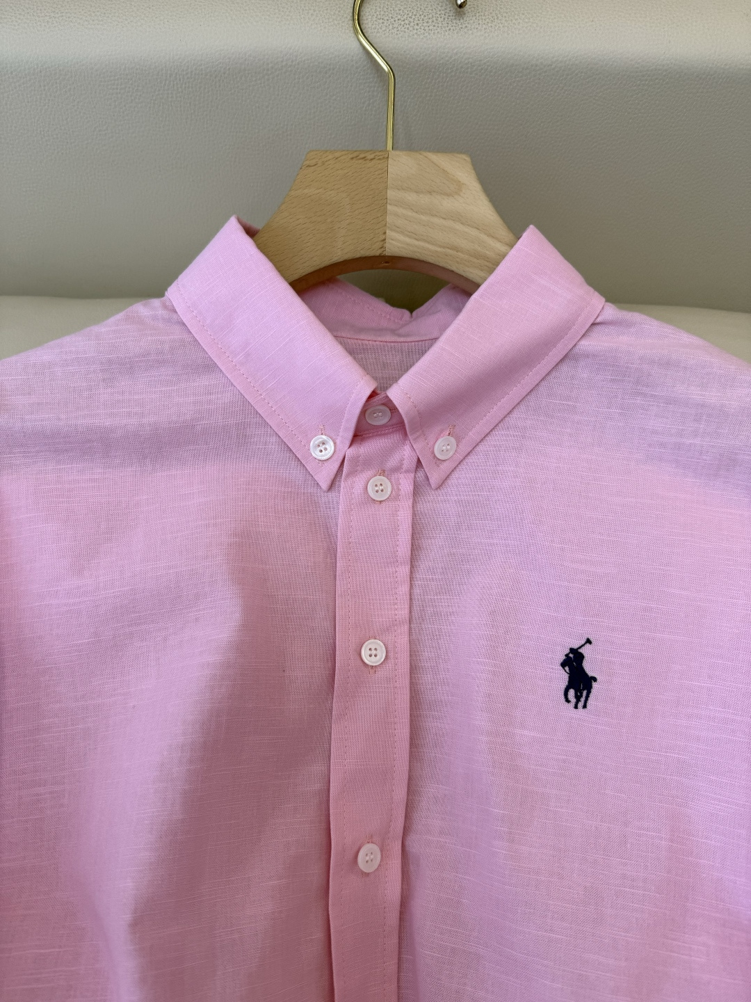 CY0127#新款衬衫。Polo 70% 亚麻 长袖衬衫 白色 黄色 浅粉色 深粉色 蓝色 SML