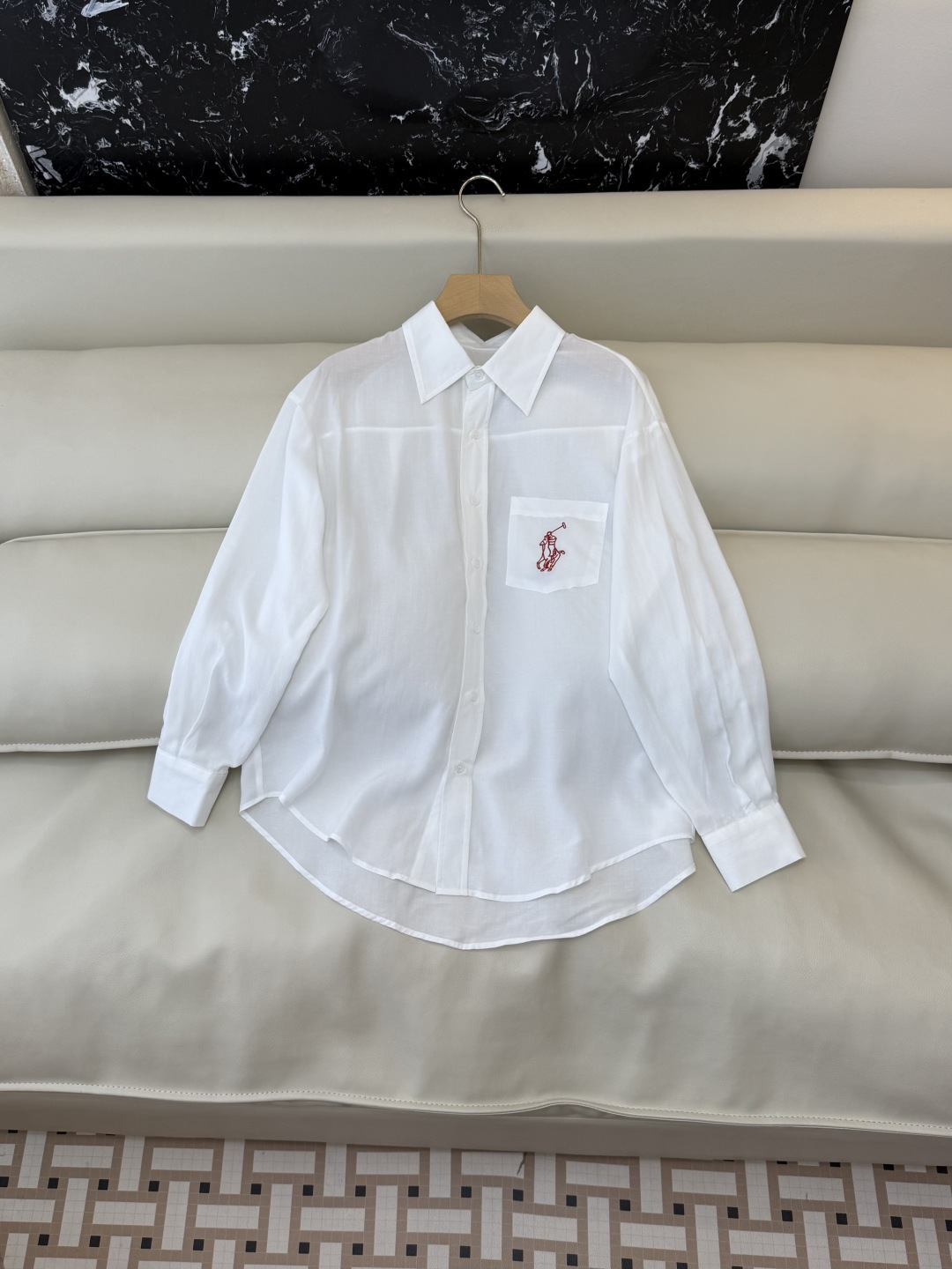 NO:821127,CY0135# new shirt P polo 50 linen tencel embroidered long-sleeved shirt white brown blue SML, women's clothing, shirts,19860909CY0135#新款衬衫P polo 50 亚麻 天丝 绣花 长袖衬衫 白色 咖色 蓝色 SML,女装,shirts,,Women's clothing