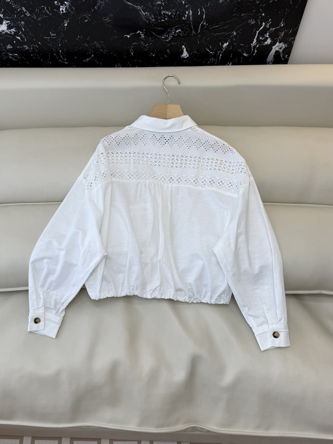 CY0128#新款衬衫。BC 70% 亚麻 长袖衬衫 白色 SML