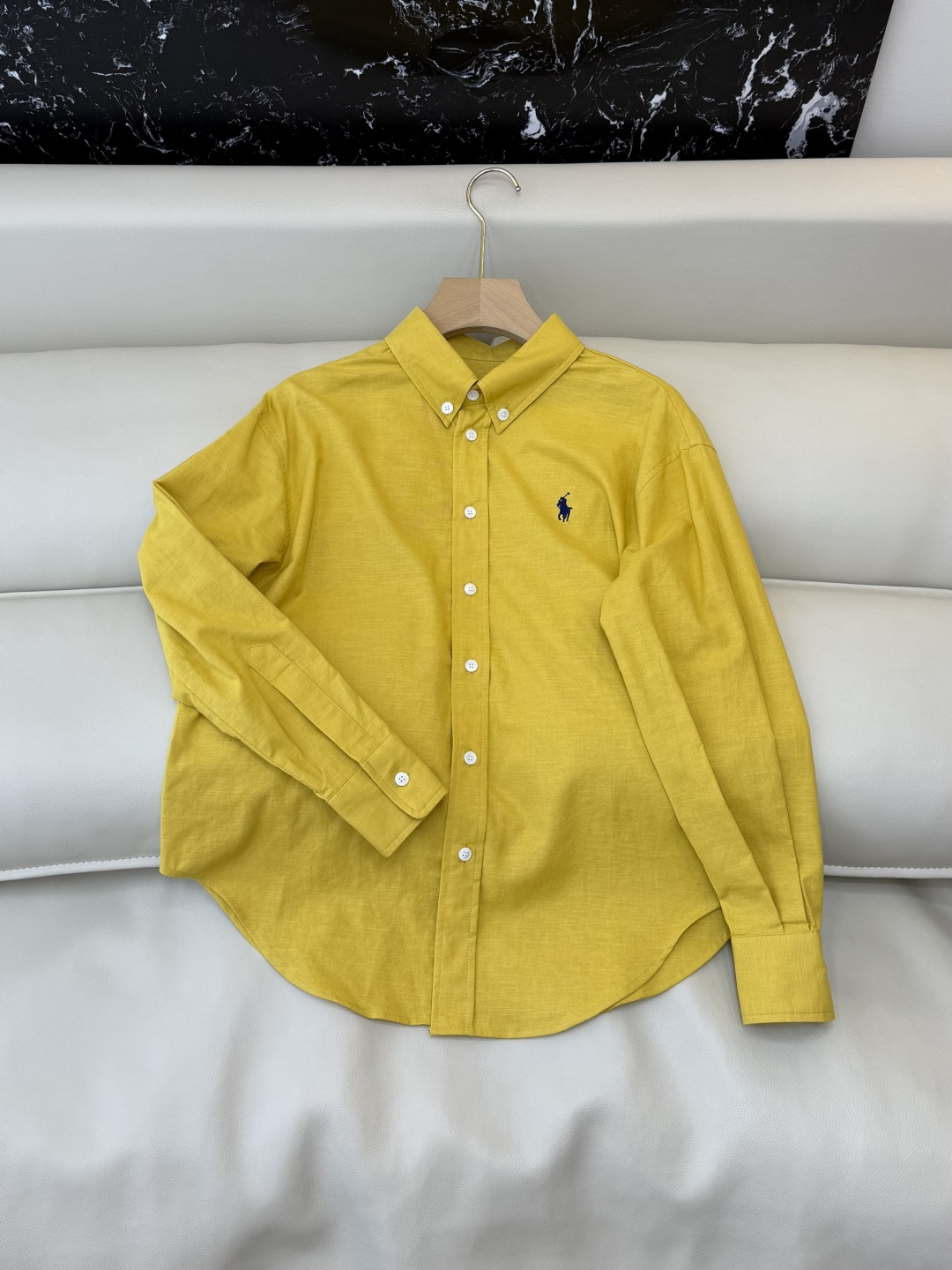CY0127#新款衬衫。Polo 70% 亚麻 长袖衬衫 白色 黄色 浅粉色 深粉色 蓝色 SML