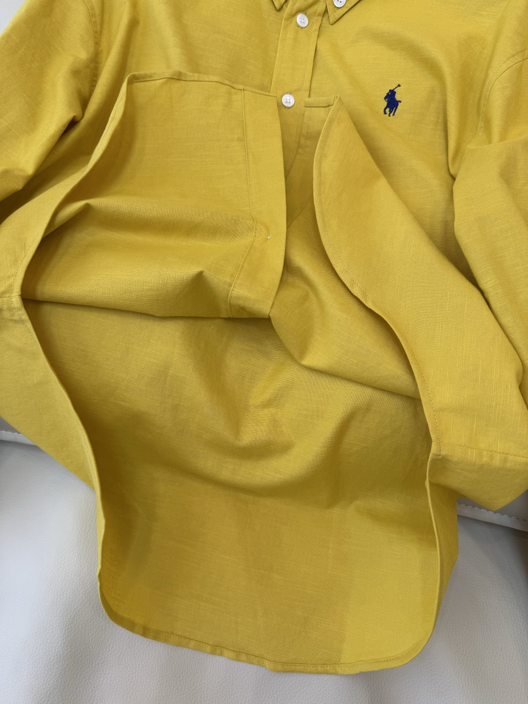 CY0127#新款衬衫。Polo 70% 亚麻 长袖衬衫 白色 黄色 浅粉色 深粉色 蓝色 SML