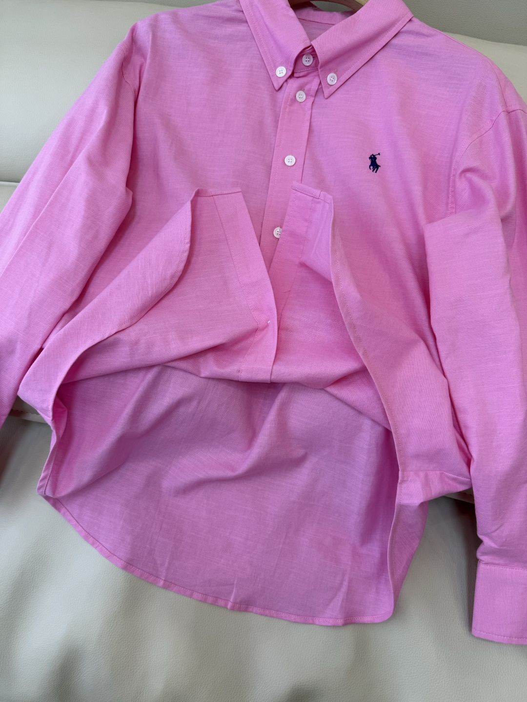 CY0127#新款衬衫。Polo 70% 亚麻 长袖衬衫 白色 黄色 浅粉色 深粉色 蓝色 SML