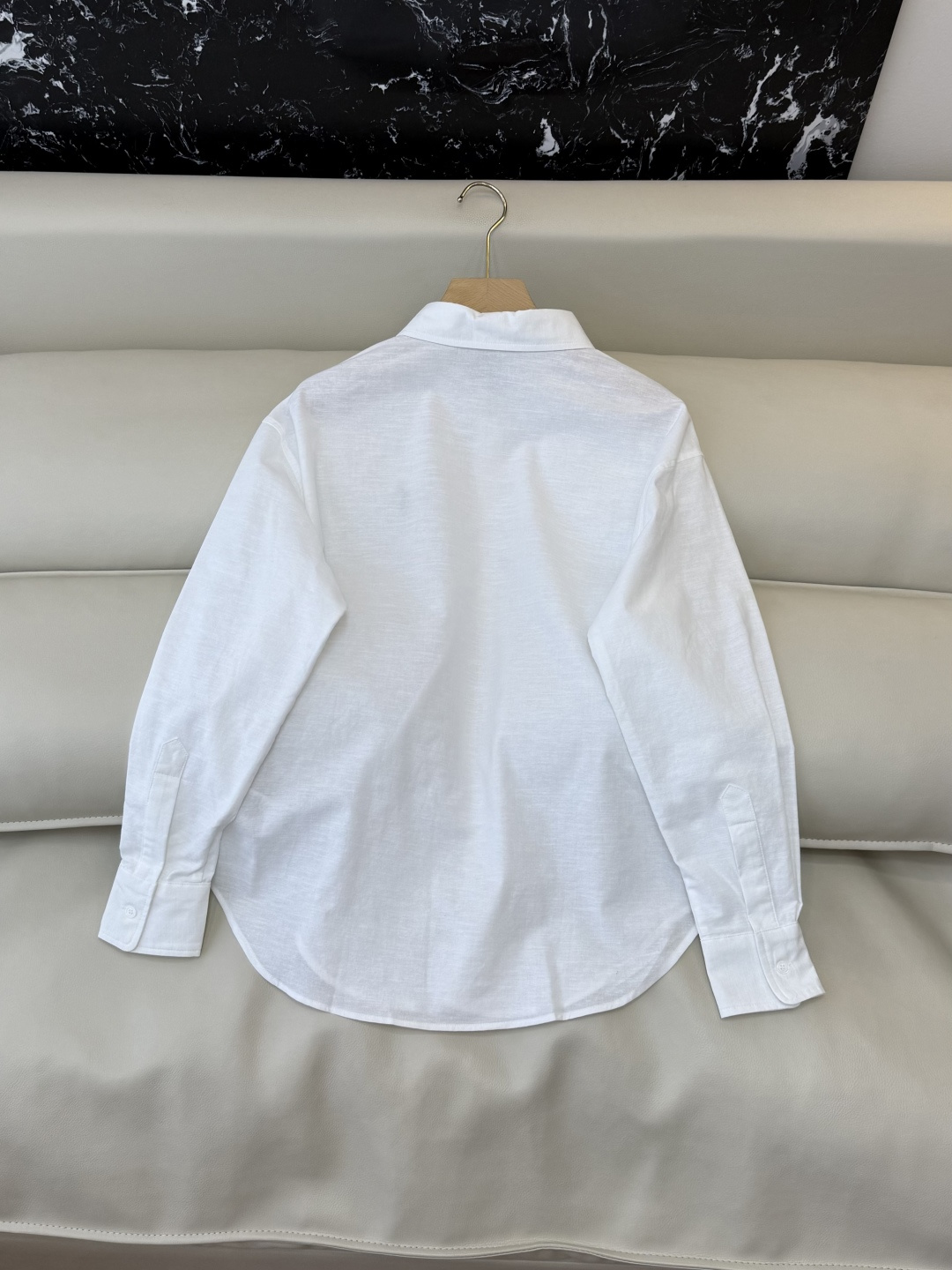 CY0127#新款衬衫。Polo 70% 亚麻 长袖衬衫 白色 黄色 浅粉色 深粉色 蓝色 SML