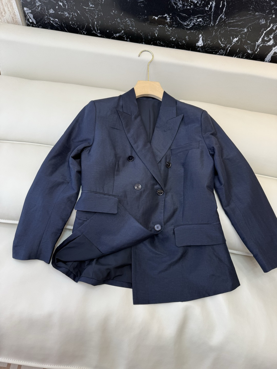 TF039A#新款外套⚠️🌾Max 50% 真丝 50% 麻 两排扣 西装外套 36-42