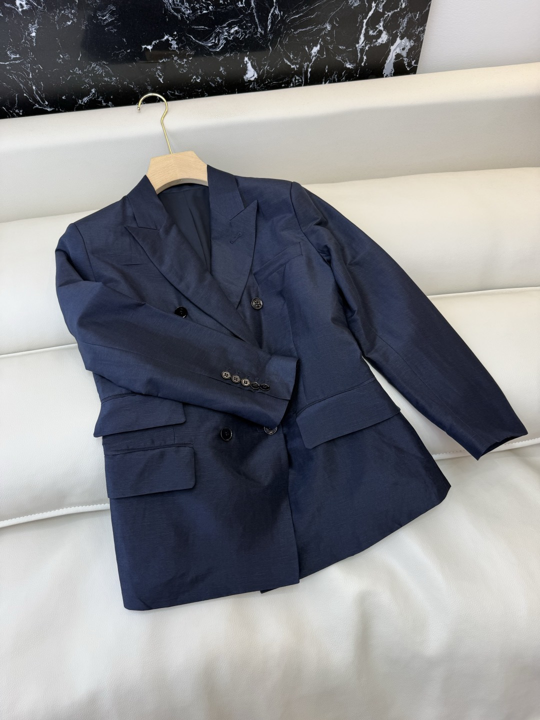 TF039A#新款外套⚠️🌾Max 50% 真丝 50% 麻 两排扣 西装外套 36-42