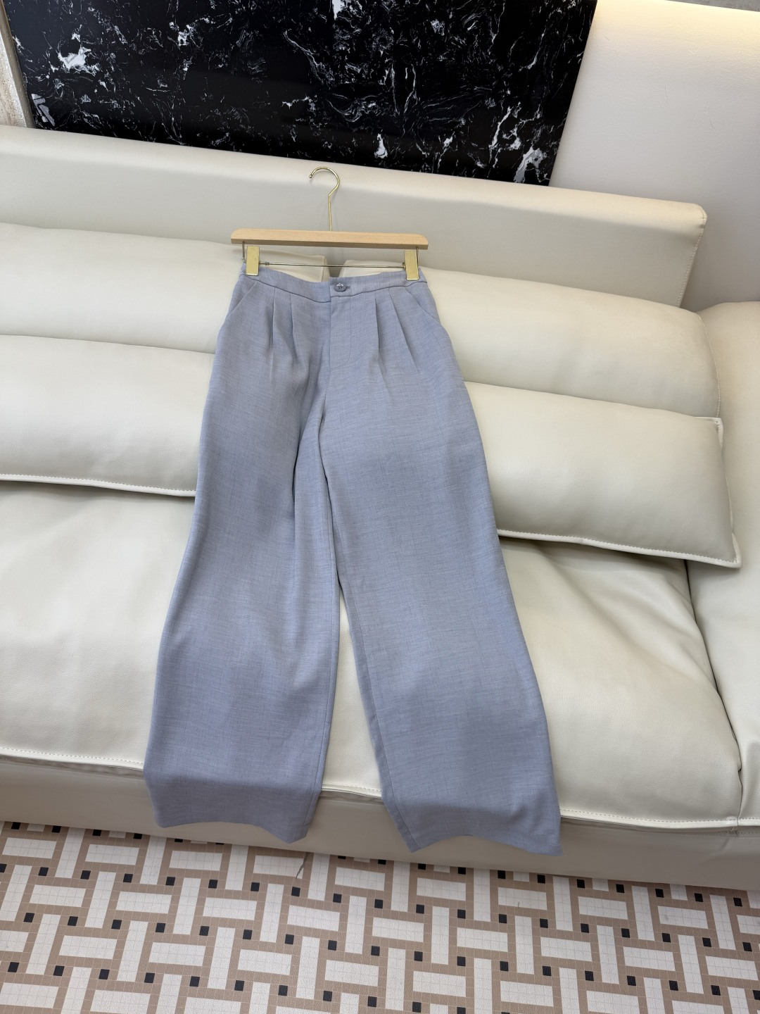TF0111#新款套装⚠️🌾60%麻 40% 天丝 西装外套➕长裤 套装 灰色 S-XL