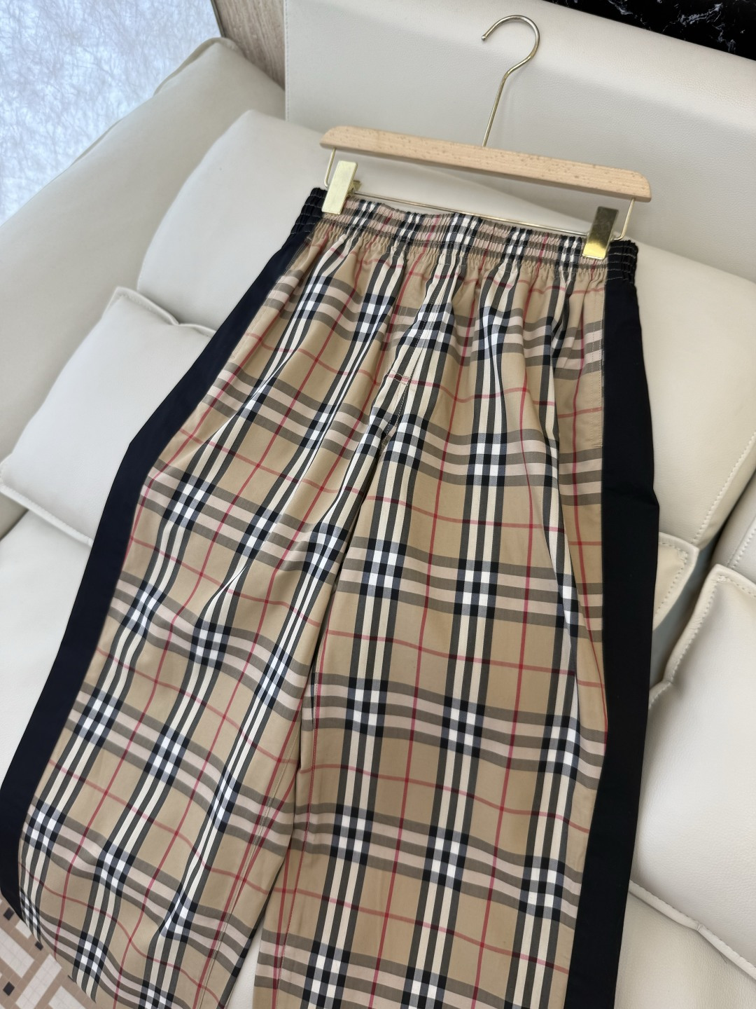 LF024#新款裤子⚠️🌾Bur 经典格纹 休闲长裤 S-XL