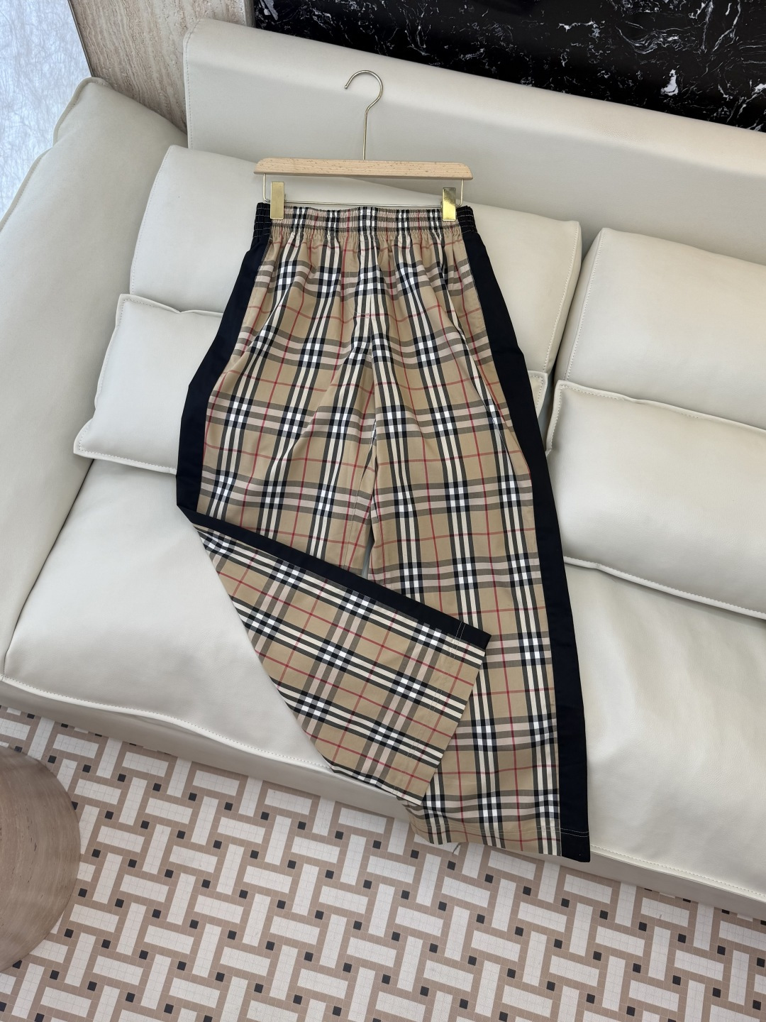 LF024#新款裤子⚠️🌾Bur 经典格纹 休闲长裤 S-XL