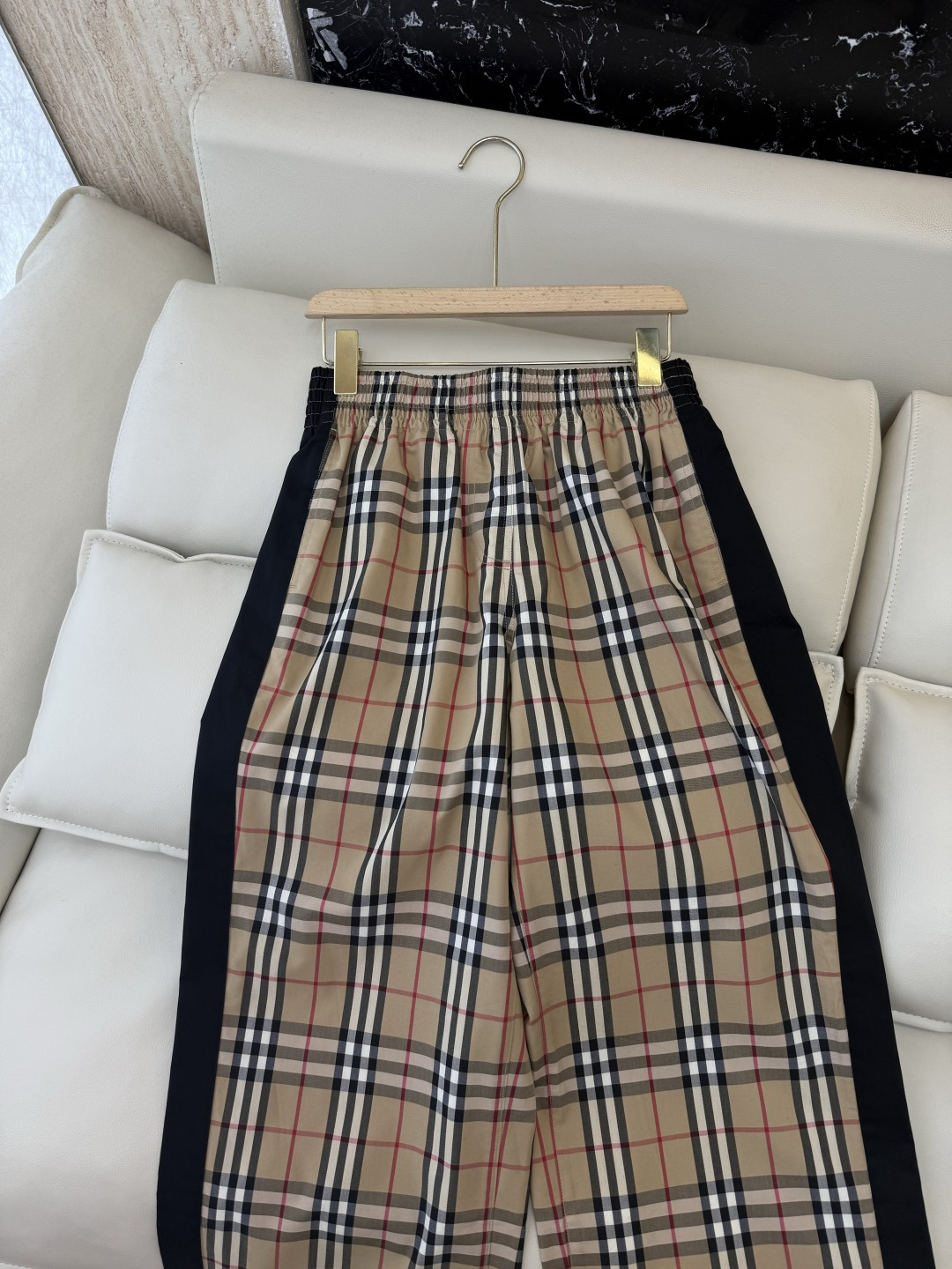 LF024#新款裤子⚠️🌾Bur 经典格纹 休闲长裤 S-XL