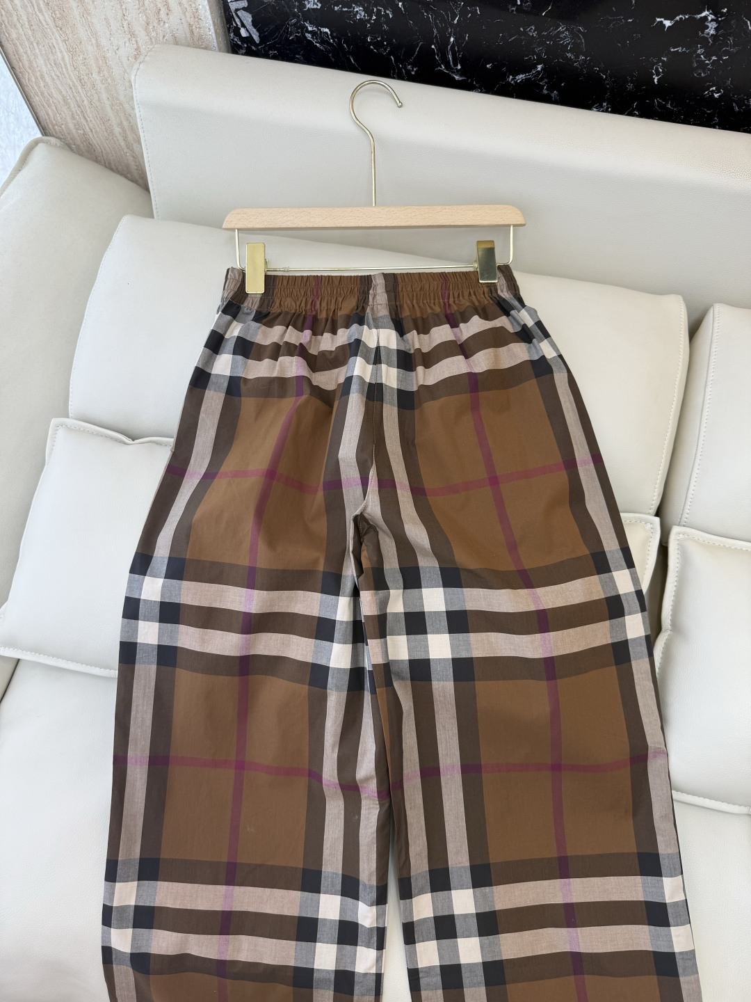LF023#新款裤子⚠️🌾Bur 经典格纹 休闲长裤 S-XL