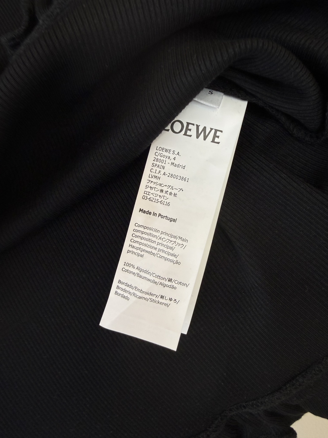 QG0221#新款T恤⚠️工厂特批‼️Loewe 绣花无袖 木耳边 T恤 白色 黑色 SML